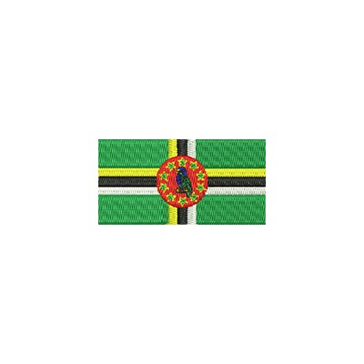 Aufnäher Flagge Dominica midi