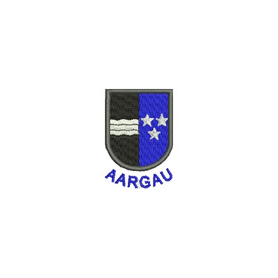 Aufnäher Wappen Aargau mini mit Name