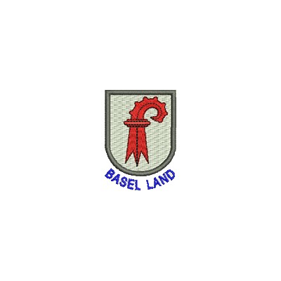 Aufnäher Wappen Basel Land mini mit Name