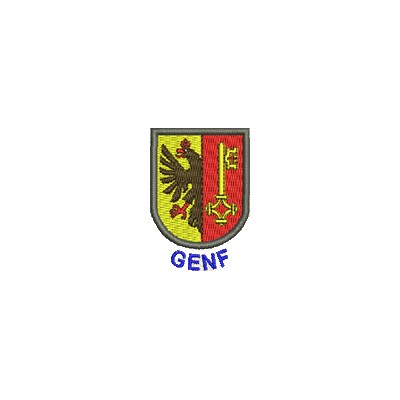 Aufnäher Wappen Genf mini mit Name