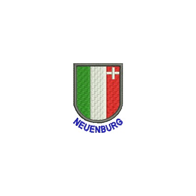 Aufnäher Wappen Neuenburg mini mit Name
