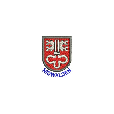 Aufnäher Wappen Nidwalden mini mit Name