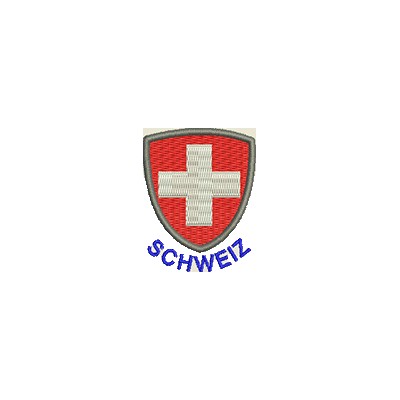 Aufnäher Wappen Schweiz mini mit Name