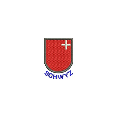 Aufnäher Wappen Schwyz mini mit Name