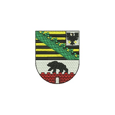 Aufnäher Wappen Sachsen Anhalt midi