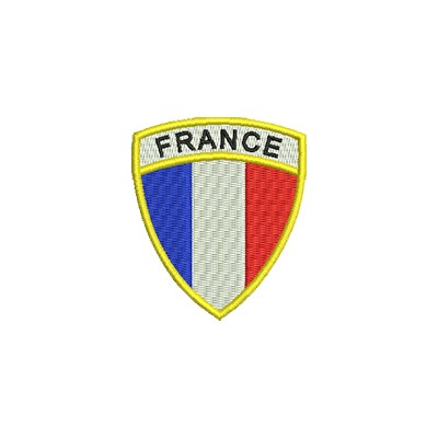 Aufnäher Wappen France Format Schild midi