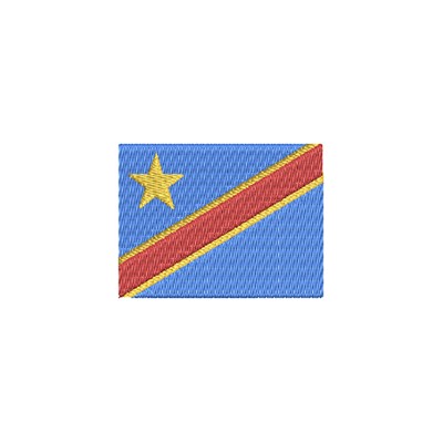 Aufnäher Flagge Rep. Kongo midi