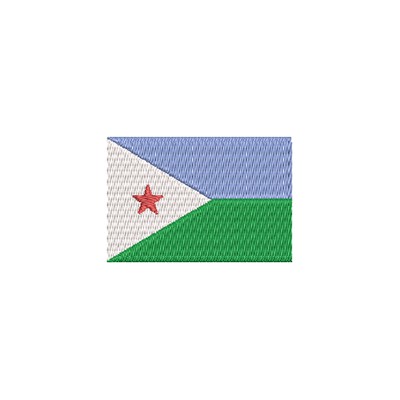 Aufnäher Flagge Djibuti midi