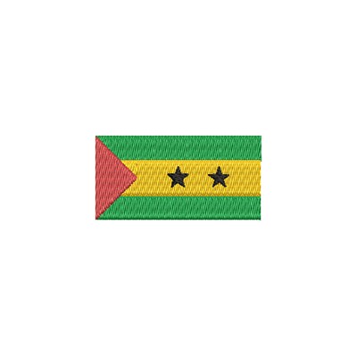 Aufnäher Flagge Sao Tome midi