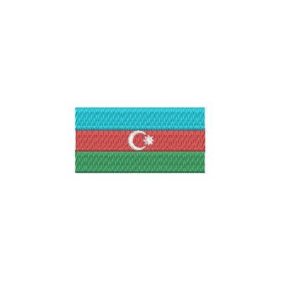Aufnäher Flagge Adserbaidschan midi