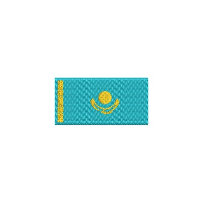 Aufnäher Flagge Kazachstan midi