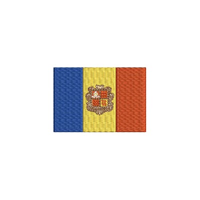 Aufnäher Flagge Andorra midi