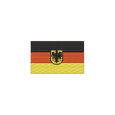 Aufnäher Flagge Deutschland mit Adler midi