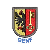 Wappen Genf mit Name